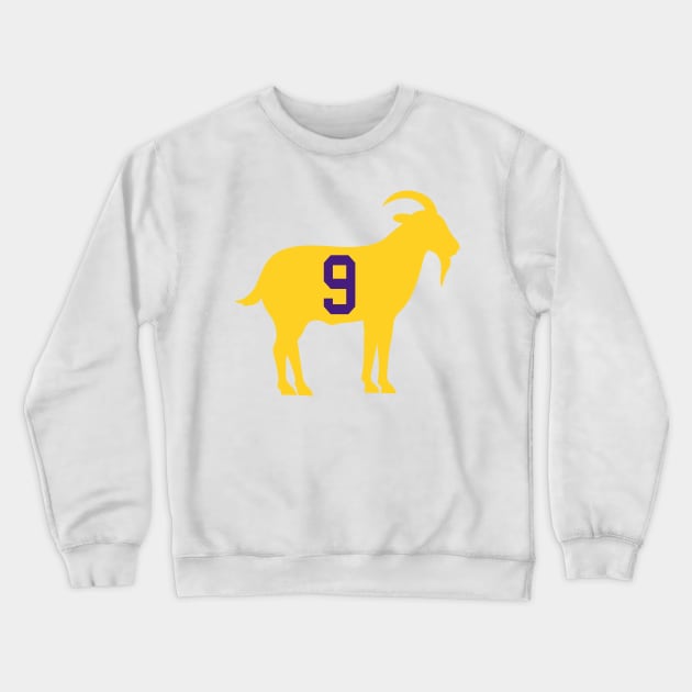 Joe Burrow Goat #9 Crewneck Sweatshirt by TextTees